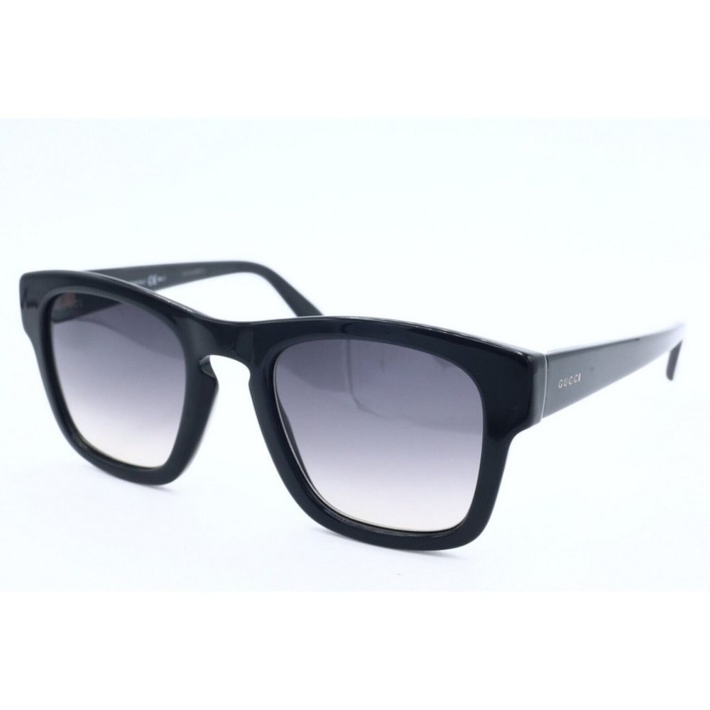 New Authentic Gucci GG 3791/S 8079C Black Square Sunglasses Gray Lenses 49mm (A) - Picture 1 of 6